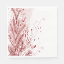 Roter Weihnachtsbaum Schneedekoration Schöne Serviette