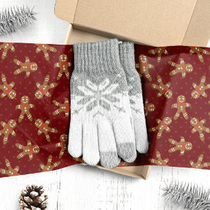 Roter Weihnachtsmann aus Lebkuchen Seidenpapier