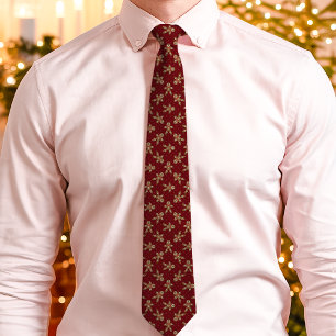 Roter Weihnachtsmann-Punkt-Christmas-Tie Krawatte