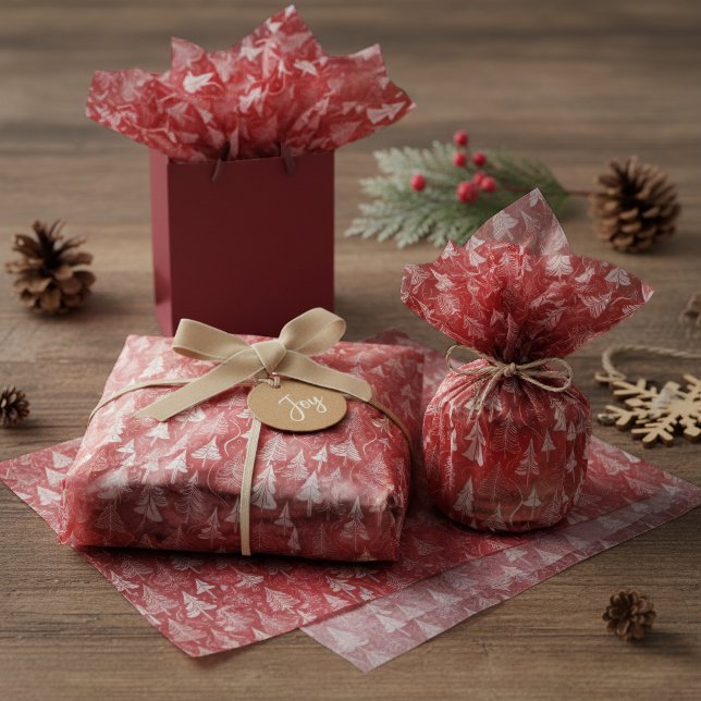 Roter Weihnachtsmuster #6 ID1009 Seidenpapier (Von Creator hochgeladen)