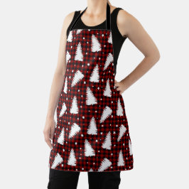 Roter Weihnachtsmuster  Schürze