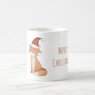 Roter Weihnachtsmützenfuchs Kaffeetasse