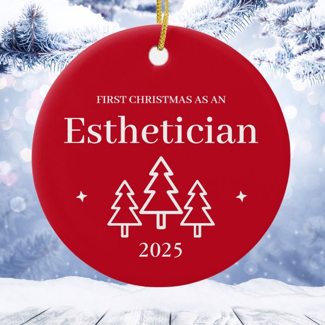 Roter Weihnachtsschmuck (Esthetician Red Christmas Ornament
)