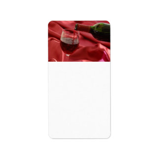 Roter Wein Adressaufkleber