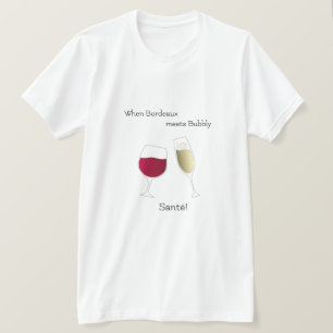 Roter Wein Champagner Bubbly zaubert Toasts Spaß T-Shirt