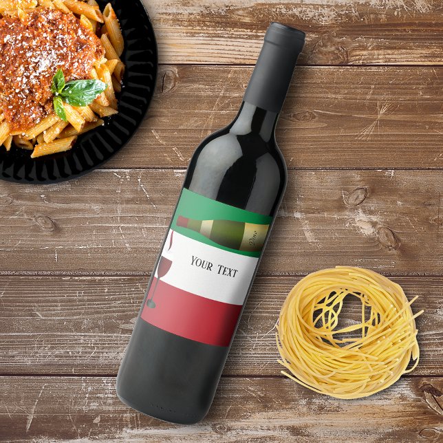 Roter Wein gegossen Weinetikett (Von Creator hochgeladen)