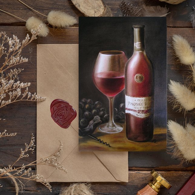 Roter Wein Postkarte (Von Creator hochgeladen)