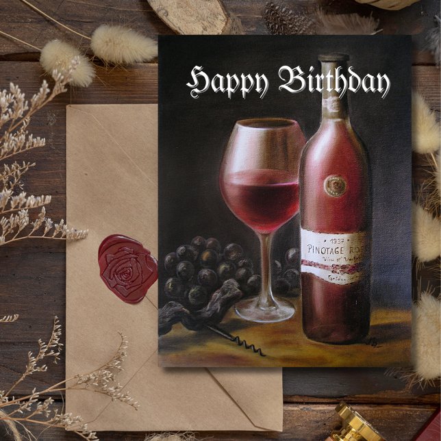 Roter Wein Postkarte (Von Creator hochgeladen)