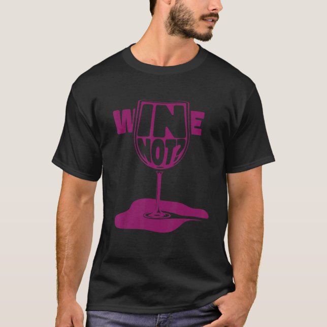 Roter Wein Trinken T-Shirt (Vorderseite)