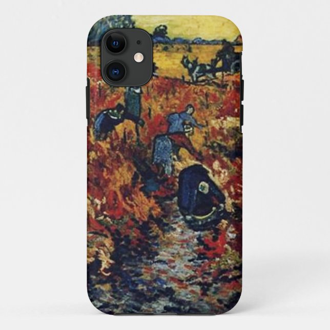 Roter Weinberg, Vincent van Gogh Case-Mate iPhone Hülle (Rückseite)