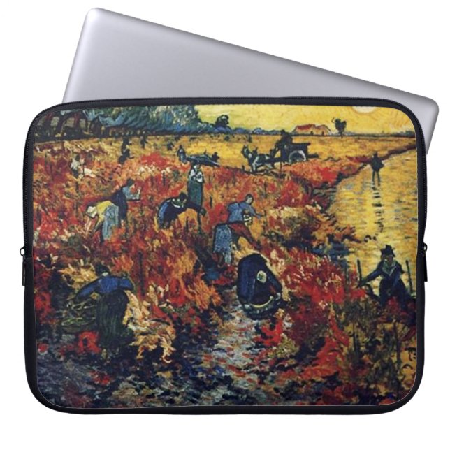 Roter Weinberg, Vincent van Gogh Laptopschutzhülle (Vorderseite)