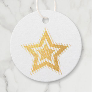 Roter, Weißer, Blauer Stern Juli 4 Glitter Geschenkanhänger