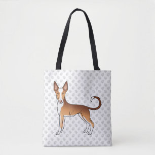 Roter & Weißer Ibizan Hound glatthaariger Hund und