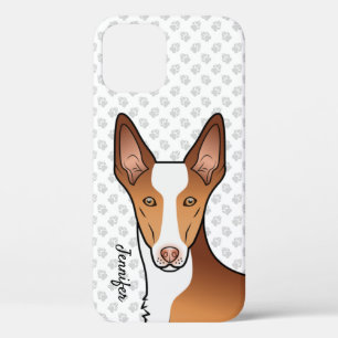 Roter & Weißer Ibizaner Bracke Kurzhaar Hund Kopf Case-Mate iPhone Hülle