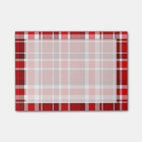 Roter weißer karierter Tartan