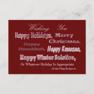 Roter weißer multi Feiertag Einladung