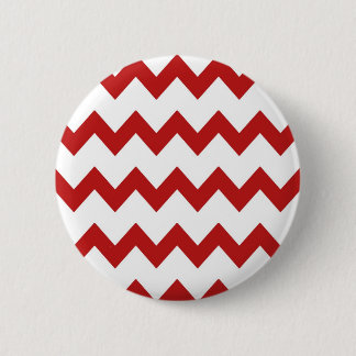 Roter weißer Sparren-Knopf Button