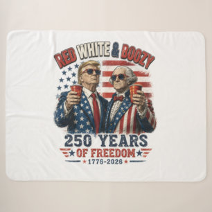 Roter Weißer Trinkender Trump George Washington 25 Sherpadecke