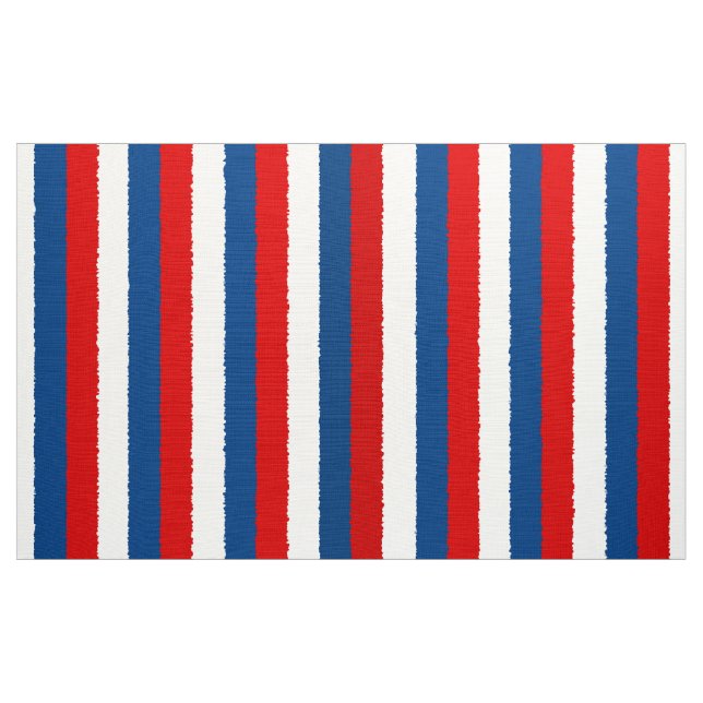 Roter, weißer und blauer Streifen Stoff (Yard (91,4 cm))