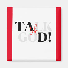 Roter, weißer und schwarzer Magnet