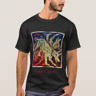 roter Welpe "Höhle canem " T-Shirt