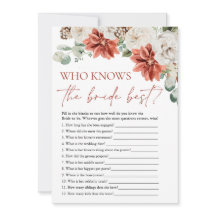 Roter Winter, der das Bride Best Bridal Game kennt