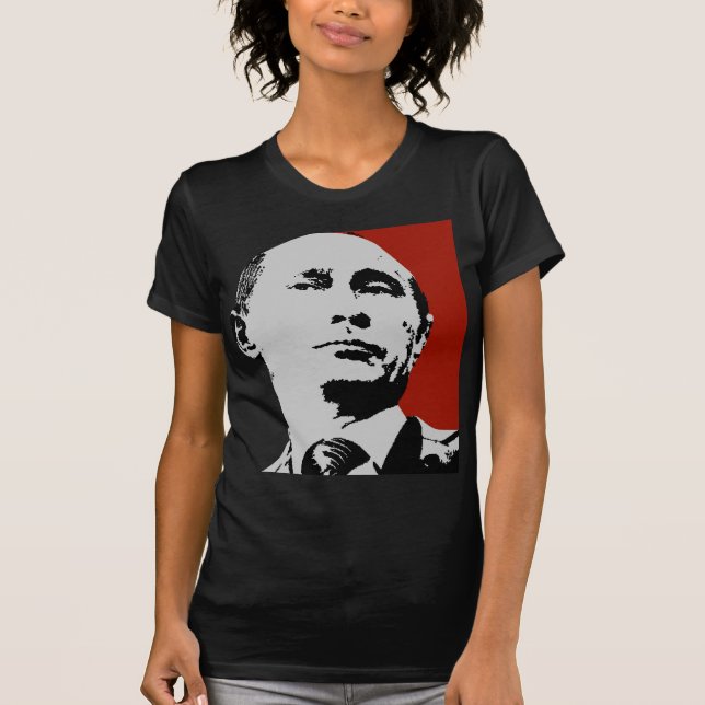 Roter Wladimir Putin T-Shirt (Vorderseite)