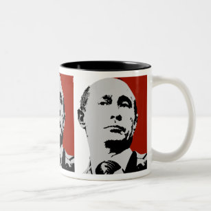 Roter Wladimir Putin Zweifarbige Tasse