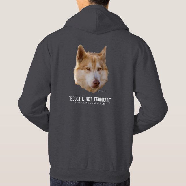 Roter Wolf Hoodie (Rückseite)