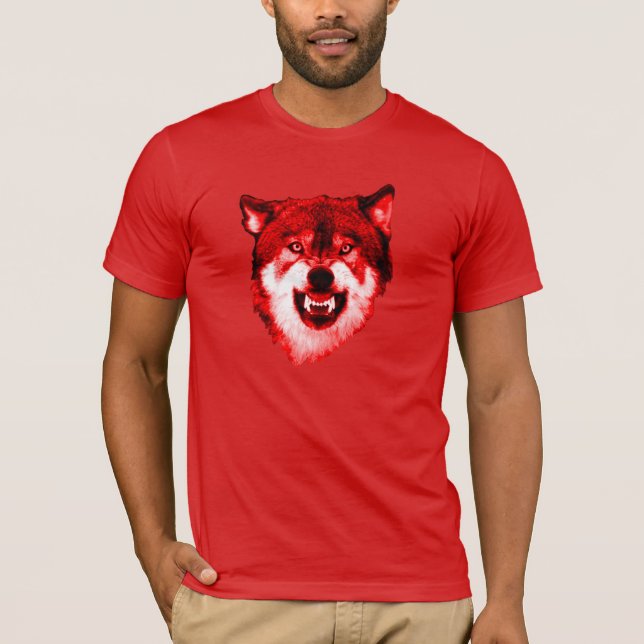 ROTER WOLF-SHIRT T-Shirt (Vorderseite)