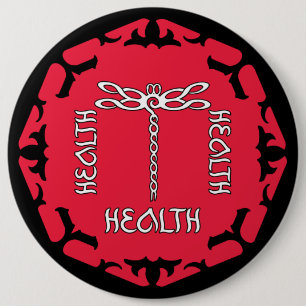 Roter Wurzel Chakra "Gesundheits-" Button