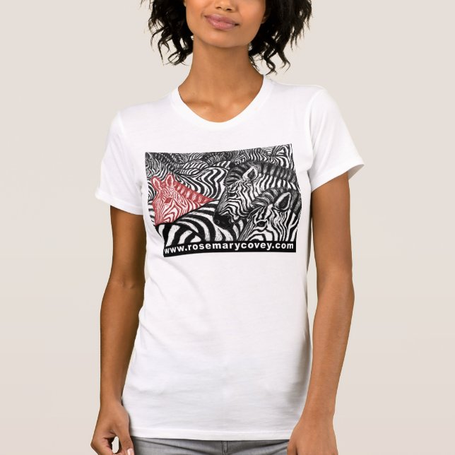 Roter Zebra T-Shirt (Vorderseite)