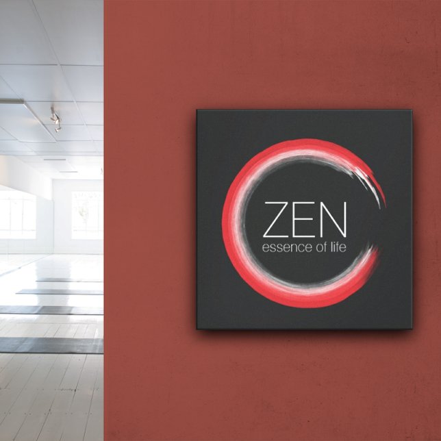 Roter Zen Leinwanddruck (Red Zen)