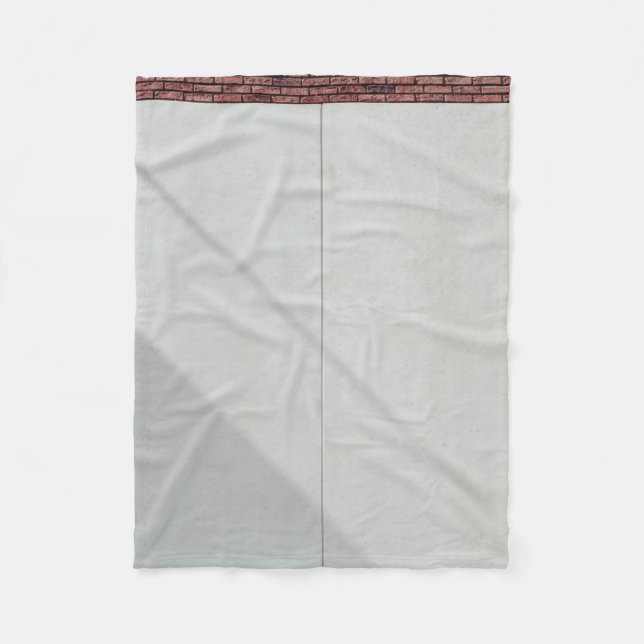 Roter Ziegelstein Fleecedecke (Vorderseite)