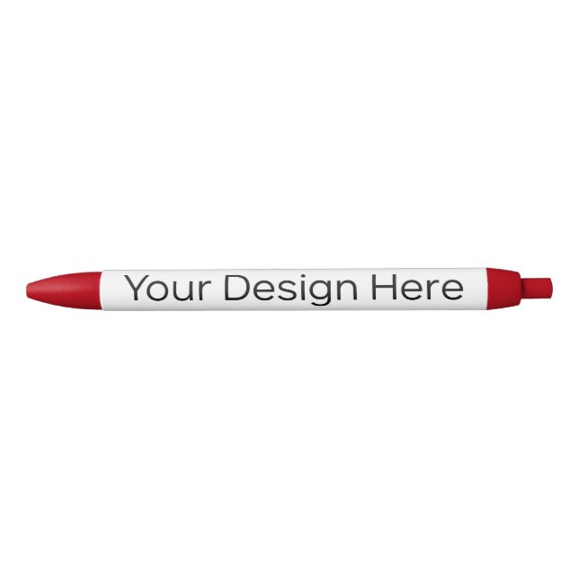 Roter Zierstift mit blauer Tinte Kugelschreiber (Vorderseite)
