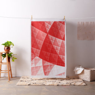 Rotes abstraktes Muster Stoff