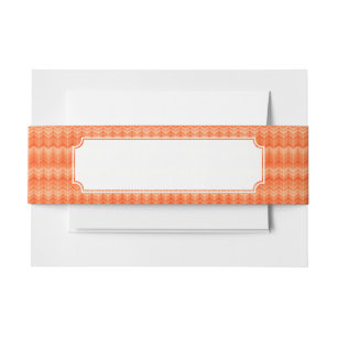 Rotes abstraktes Zickzacktextilmuster Einladungsbanderole