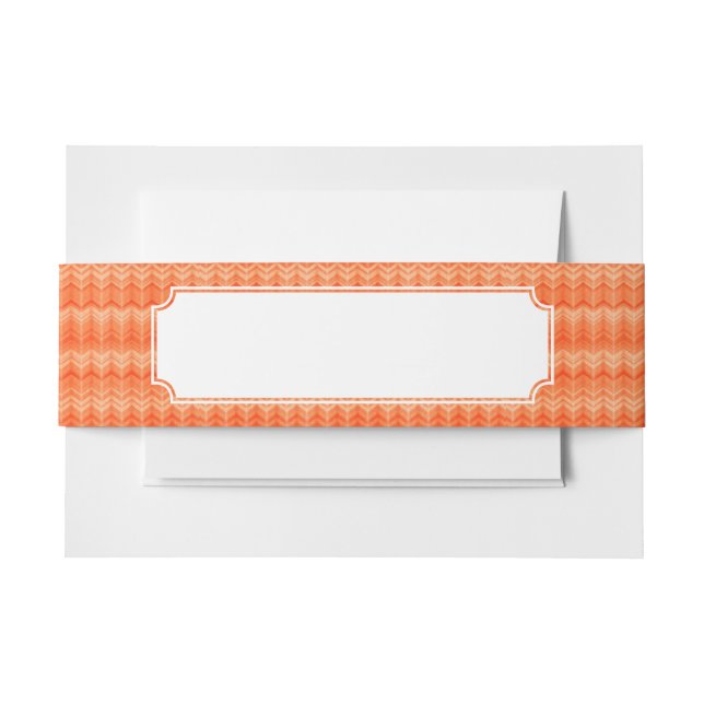 Rotes abstraktes Zickzacktextilmuster Einladungsbanderole (Vorderseite Beispiel)