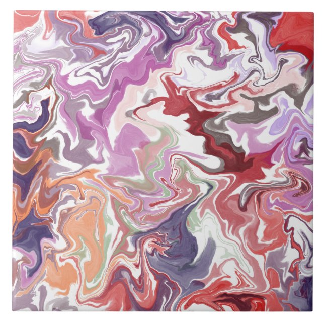 Rotes Acryl Fliese (Vorderseite)