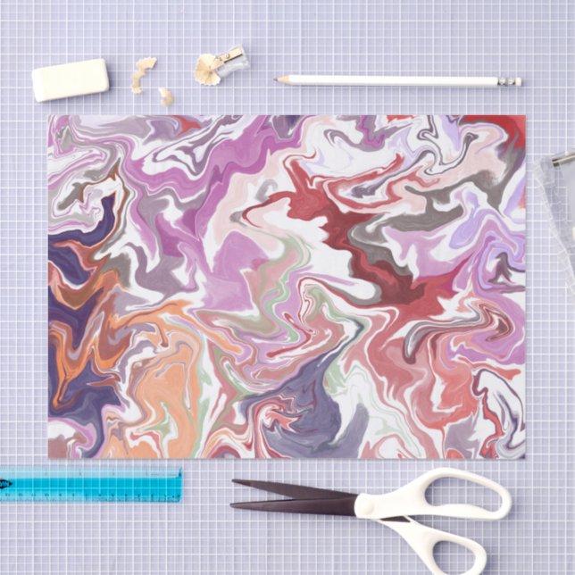 Rotes Acryl Seidenpapier (Handwerk)