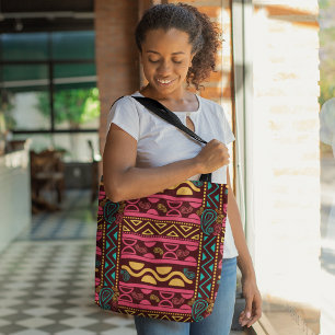 Rotes Afrikanisches Aztekenmuster