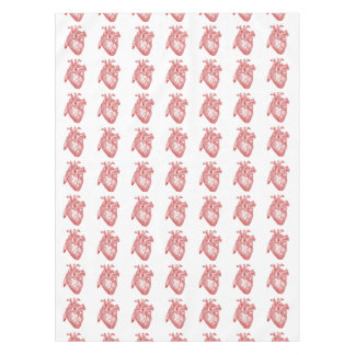 Rotes anatomisches Herz Tischdecke