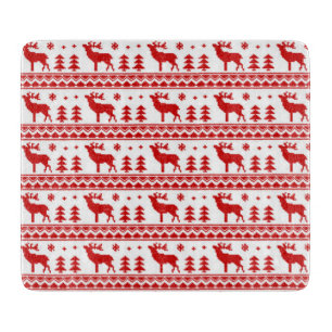 Rotes angemessenes Insel-WeihnachtsSchneidebrett Schneidebrett
