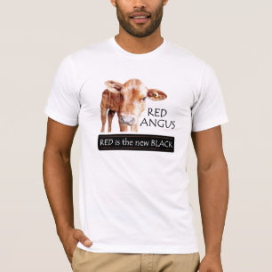 Rotes Angus T-Shirt