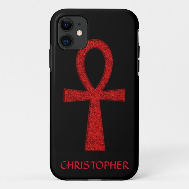 Rotes Ankh iPhone 5 Hülle (Rückseite)