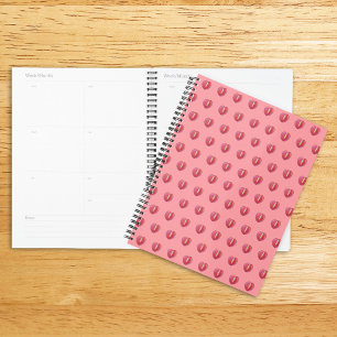 Rotes Anthurium Blume Nahtloses Muster auf Planer