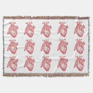 Rotes antikes anatomisches Herz Decke