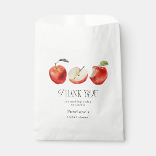 Rotes Äpfel-Brautparty Geschenktütchen
