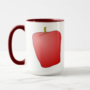 Rotes Apfelfrucht Tasse