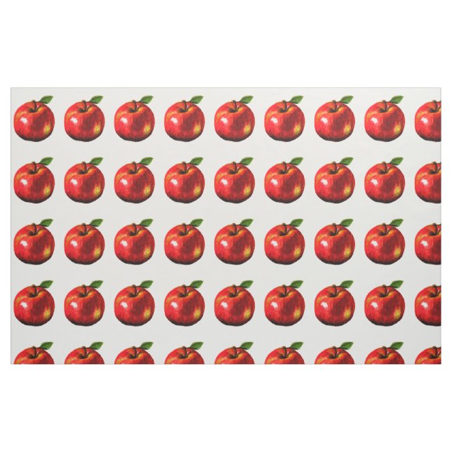 Rotes Apple drucken Gewebe Stoff (Fat Quarter (45,7 x 55,9 cm))